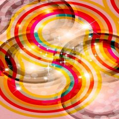 Starlight Curve Photography Scenery Backdrop Geometric Theme Banner AKA-812