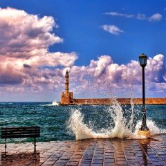 Choppy Sea Photography Scenery Backdrop Ocean Theme Banner AKA-829