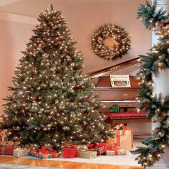 Shining Christmas Tree Photography Scenery Backdrop Christmas Theme Banner AKA-855