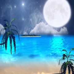 Calm Sea Photography Scenery Backdrop Ocean Theme Banner AKA-875