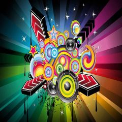Abstract Art Photography Scenery Backdrop Music Dance Theme Banner AKA-900