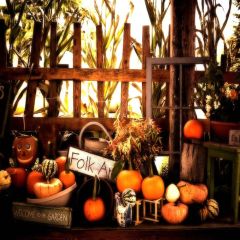 Rich Vegetables Photography Scenery Backdrop Halloween Theme Banner AKA-921