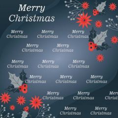 Flower Leaves Photography Scenery Backdrop Christmas Theme Banner BCE-007