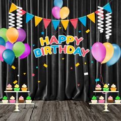 Birthday Flag Colors Photography Scenery Backdrop Birthday Party Theme Banner BCE-109