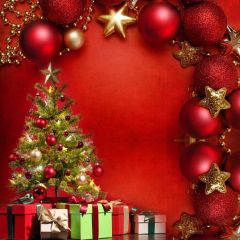 Bell Star Cypress Photography Scenery Backdrop Christmas Theme Banner BCE-125