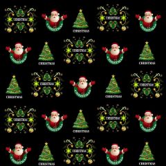 Santa Christmas Tree Bell Photography Scenery Backdrop Christmas Theme Banner BCE-128