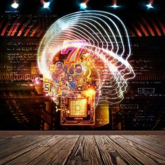 Brain Number Footlight Photography Scenery Backdrop Wall Theme Banner BCE-156