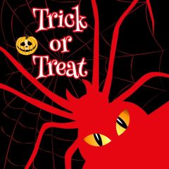 Trick Or Treat Spider Photography Scenery Backdrop Halloween Theme Banner BCE-199