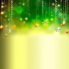 Tree Fir Star Photography Scenery Backdrop Christmas Theme Banner BCE-217