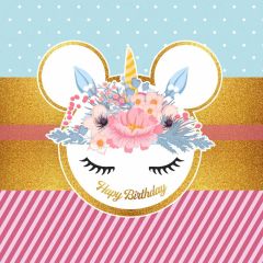Birthday Animal Cartoon Photography Scenery Backdrop Birthday Party Theme Banner BCE-228