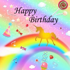 Birthday Animal Lollipop Photography Scenery Backdrop Birthday Party Theme Banner BCE-229