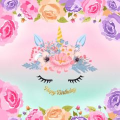 Birthday Bloom Petal Photography Scenery Backdrop Birthday Party Theme Banner BCE-230