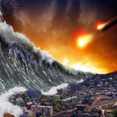 Planet Flood House Photography Scenery Backdrop Fantasy Theme Banner BCE-259