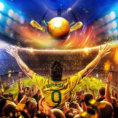 Football Game Player Photography Scenery Backdrop Sports Theme Banner BCE-261