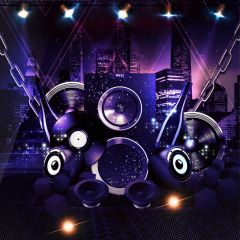 Stage Light Architecture Photography Scenery Backdrop Music Dance Theme Banner BCE-311