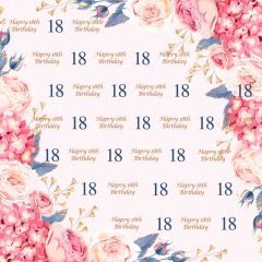 Birthday Flower And Leaves Photography Scenery Backdrop Birthday Party Theme Banner BCE-317
