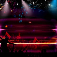 Music Melody Light Photography Scenery Backdrop Music Dance Theme Banner BCE-334