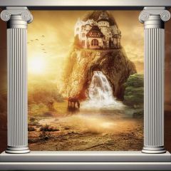 Arch Nature Photography Scenery Backdrop Arches or Pillars Theme Banner BCE-335