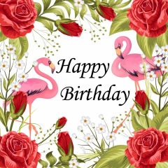 Birthday Flower Photography Scenery Backdrop Birthday Party Theme Banner BCE-352