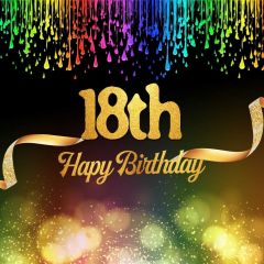 Party Birthhday Colors Photography Scenery Backdrop Birthday Party Theme Banner BCE-369
