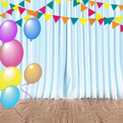 Birthday Balloon Photography Scenery Backdrop Birthday Party Theme Banner BCE-379