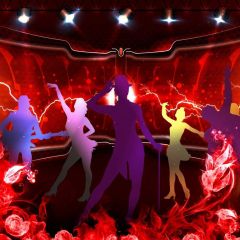 Stage Dancer Light Photography Scenery Backdrop Music Dance Theme Banner BCE-390