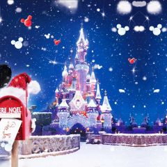 Building Snowflake Photography Scenery Backdrop Architectural Theme Banner BCE-421