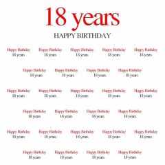 Birthday 18 Years Photography Scenery Backdrop Birthday Party Theme Banner BCE-430