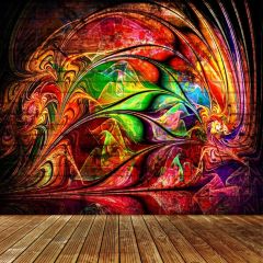 Graffiti Colors Photography Scenery Backdrop Graffiti Theme Banner BCE-435