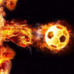 Flare Football Fire Photography Scenery Backdrop Sports Theme Banner BCE-437