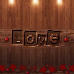 Love Red Star Light Photography Scenery Backdrop Love Theme Banner BCE-447