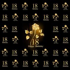 Birthday Rose Photography Scenery Backdrop Birthday Party Theme Banner BCE-456