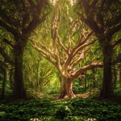 Forest Grass Photography Scenery Backdrop Forest Theme Banner BCE-460