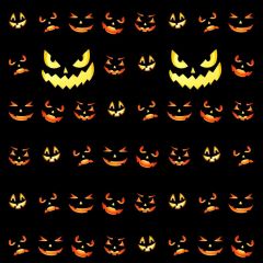 Halloween Pumpkin Dark Photography Scenery Backdrop Halloween Theme Banner BCE-461