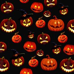 Halloween Pumpkin Lantern Photography Scenery Backdrop Halloween Theme Banner BCE-463