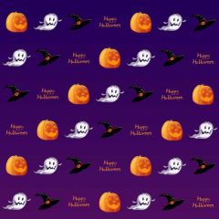 Pumpkin Lantern Hat Spirit Photography Scenery Backdrop Halloween Theme Banner BCE-468