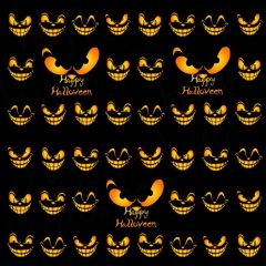 Halloween Pumpkin Lantern Photography Scenery Backdrop Halloween Theme Banner BCE-469