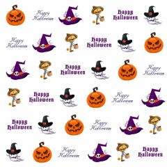 Halloween Hat Scarecrow Photography Scenery Backdrop Halloween Theme Banner BCE-476