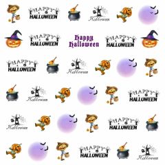 Halloween Scarecrow Broom Photography Scenery Backdrop Halloween Theme Banner BCE-479