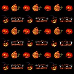 Pumpkin Lantern Halloween Photography Scenery Backdrop Halloween Theme Banner BCE-480