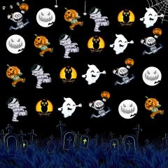 Cobweb Coffin Moon Bird Photography Scenery Backdrop Halloween Theme Banner BCE-490