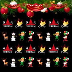 Bell Cedar Snowman Photography Scenery Backdrop Christmas Theme Banner BCE-491