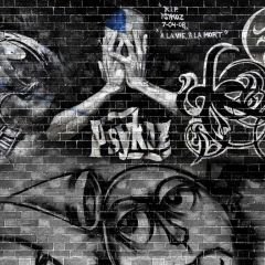 Graffiti Human Photography Scenery Backdrop Graffiti Theme Banner BCE-508