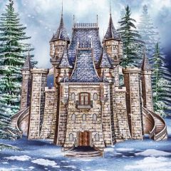 Building Fir Cedar Photography Scenery Backdrop Architectural Theme Banner BCE-512