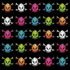 Skull Pattern Photography Scenery Backdrop Halloween Theme Banner BCE-521