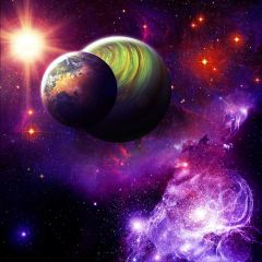 Galaxy Star Photography Scenery Backdrop Cosmic Space Theme Banner BCE-525