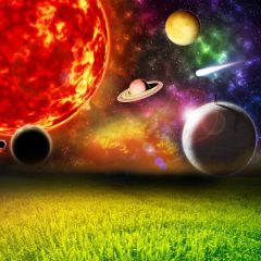 Shooting Star Galaxy Photography Scenery Backdrop Cosmic Space Theme Banner BCE-527