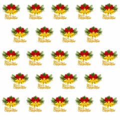 Christmas Bell Mistletoe Photography Scenery Backdrop Christmas Theme Banner BCE-531