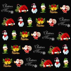 Christmas Snowman Mistletoe Photography Scenery Backdrop Christmas Theme Banner BCE-533