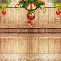 Bell Floor Christmas Photography Scenery Backdrop Christmas Theme Banner BCE-549
